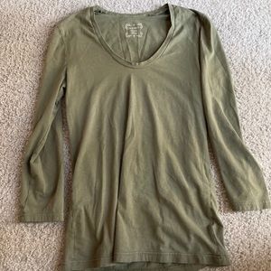 Old Navy - Olive 3/4 Sleeve Shirt